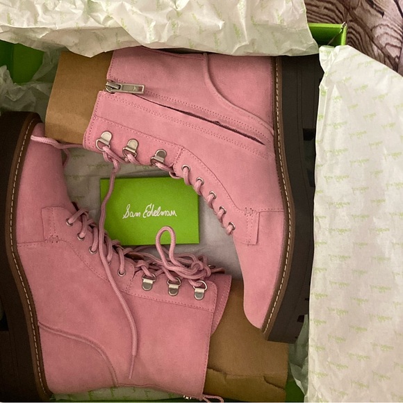 Pink Sam Edelman Lue Combat boots, size 7 - Picture 7 of 12